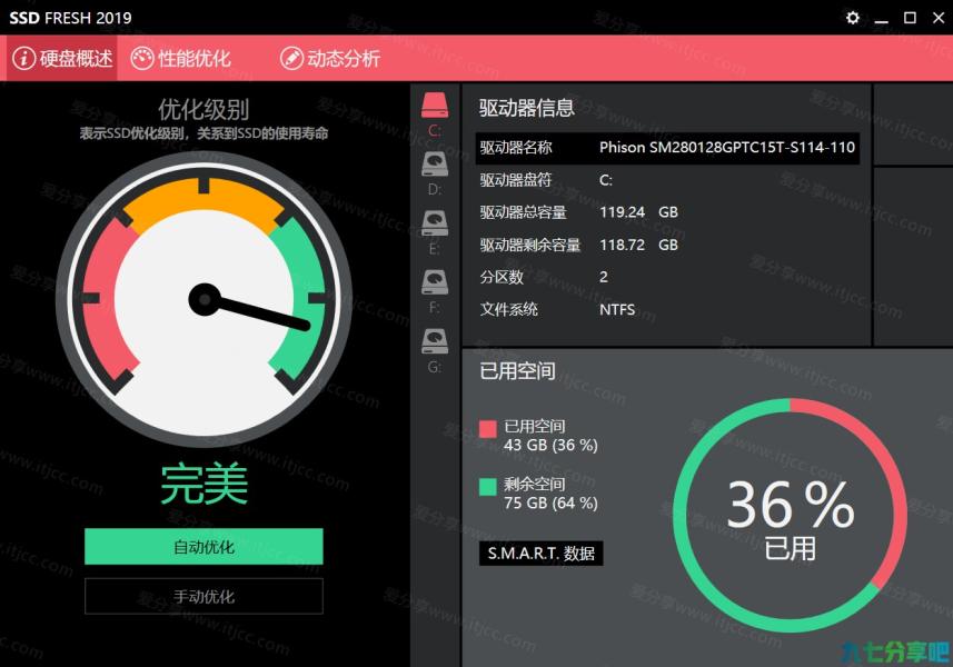 SSD优化工具 Abelssoft SSD Fresh 2019 v8.0.8 中文破解版