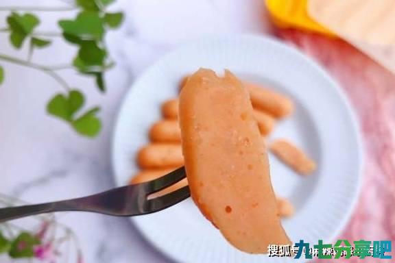 1岁宝宝辅食鲜虾火腿在家做，简单不用肠衣，优质蛋白营养丰富