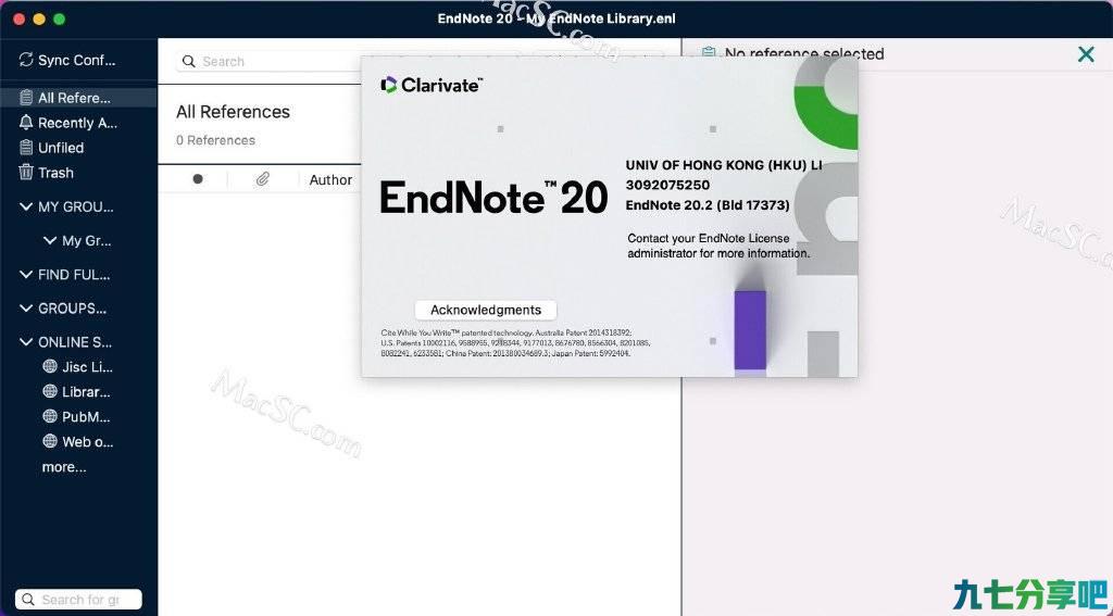 EndNote 20 Mac/win(文献管理软件)激活版